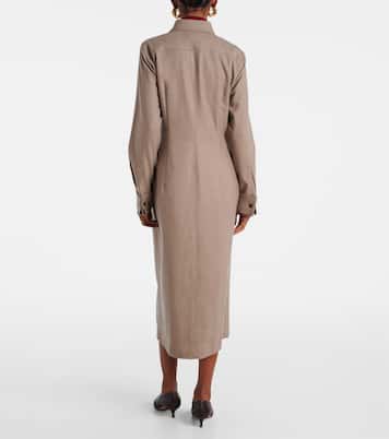 Pallino cashmere-blend shirt dress | Max Mara