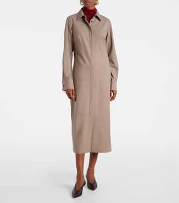 Pallino cashmere-blend shirt dress | Max Mara