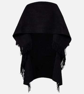 Poncho en laine mélangée | Toteme