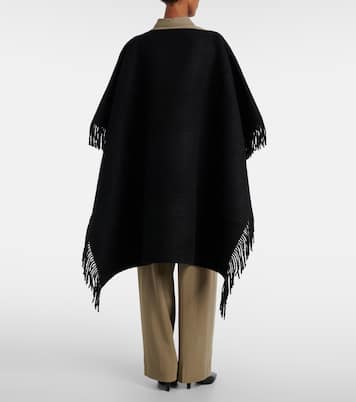 Poncho en laine mélangée | Toteme