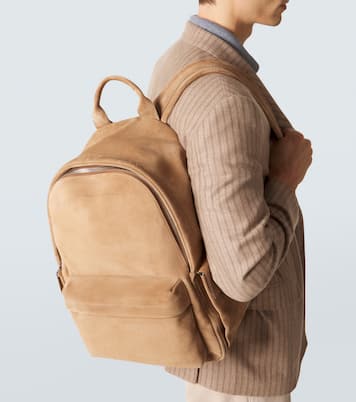 Sac à dos en daim | Brunello Cucinelli