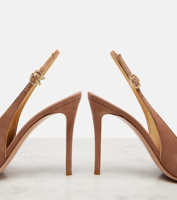Robbie 95 suede slingback pumps | Gianvito Rossi