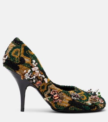 Verzierte Pumps aus Jacquard | Dries Van Noten