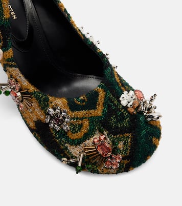 Verzierte Pumps aus Jacquard | Dries Van Noten