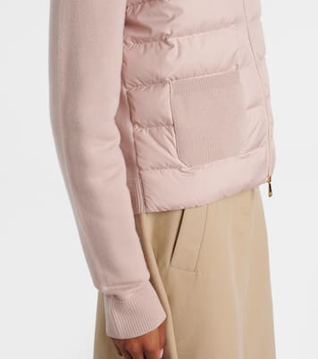 Down-paneled virgin wool cardigan | Moncler