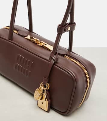Beau leather shoulder bag | Miu Miu