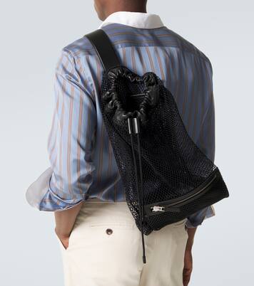 Leather-trimmed backpack | Tom Ford