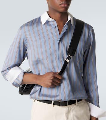 Leather-trimmed backpack | Tom Ford