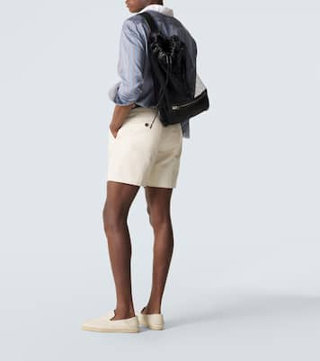 Leather-trimmed backpack | Tom Ford