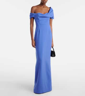 Off-Shoulder-Robe aus Crêpe | Carolina Herrera