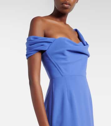 Off-Shoulder-Robe aus Crêpe | Carolina Herrera