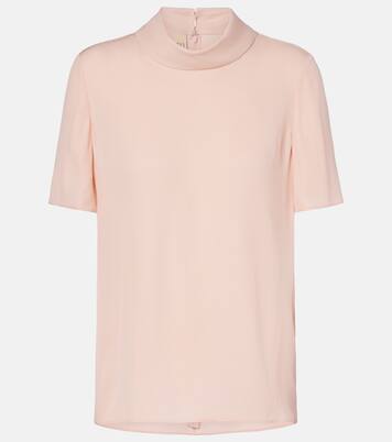 Silk georgette top | Valentino