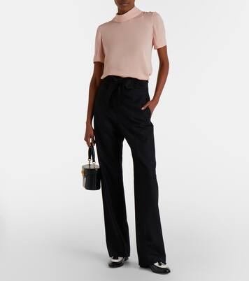 Silk georgette top | Valentino