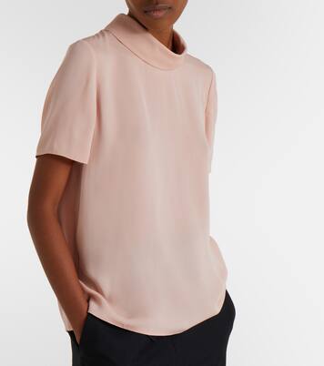 Silk georgette top | Valentino