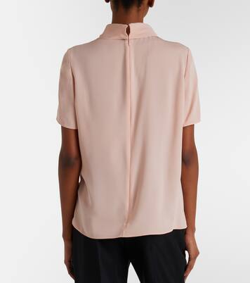 Silk georgette top | Valentino