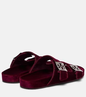 Mellow embellished velvet slides | Tory Burch