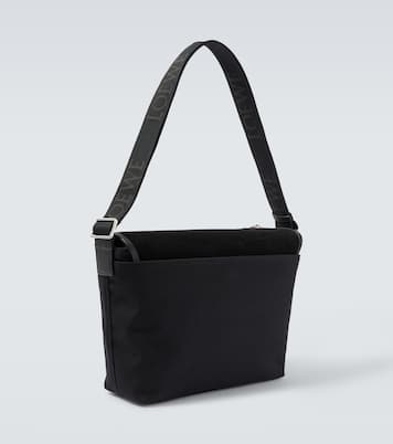 Flex Medium canvas and suede messenger bag | Loewe