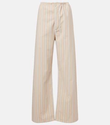 Striped cotton wide-leg pants | Maison Margiela