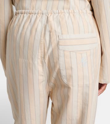 Striped cotton wide-leg pants | Maison Margiela