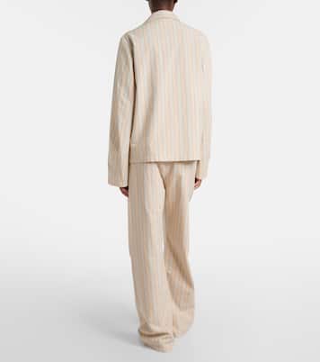 Striped cotton wide-leg pants | Maison Margiela