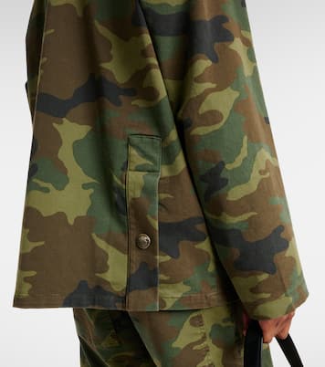 Jacke Andrew aus Baumwolle mit Leder | Nili Lotan