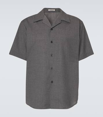Camicia in popeline di cashmere | Auralee