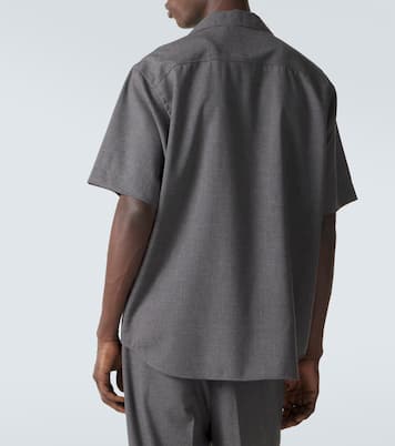 Camicia in popeline di cashmere | Auralee