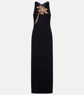 Verziertes Maxikleid aus einem Baumwollgemisch | Rabanne