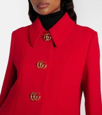 Double G wool coat | Gucci