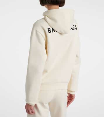 Sweat-shirt à capuche en molleton de coton | Balenciaga