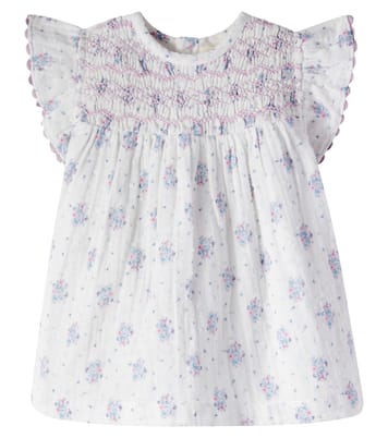 Baby Shanti floral cotton gauze dress | Louise Misha