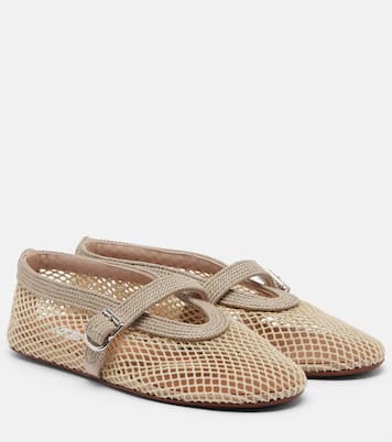 Fishnet Mary Jane flats | Alaïa