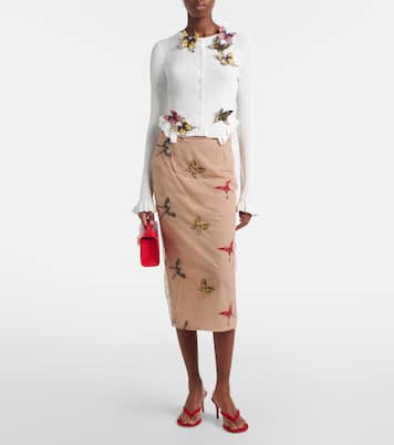 Appliqué pointelle cardigan  | Blumarine