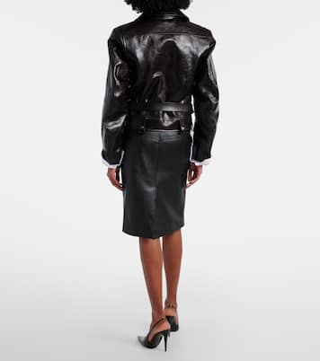 Bleistiftrock aus Leder | Saint Laurent