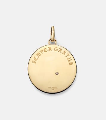 Anhänger Infinite Gratitude Large aus 18kt Gelbgold mit Diamanten | FoundRae