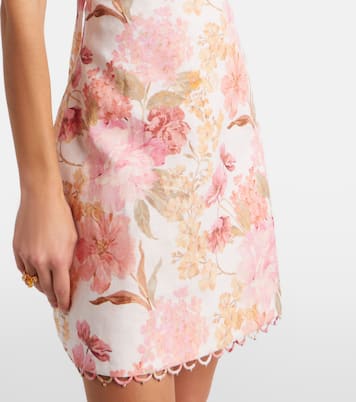 Robe Como en lin à fleurs | Zimmermann