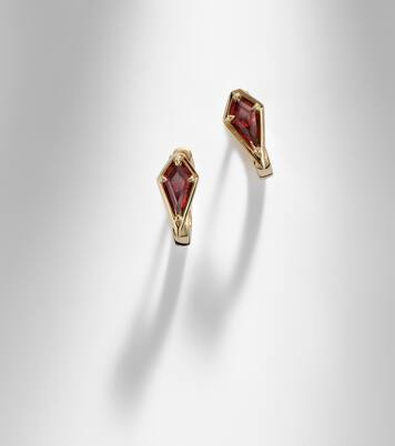 Boucles d'oreilles Kite en or 14 ct et grenat | Stone and Strand