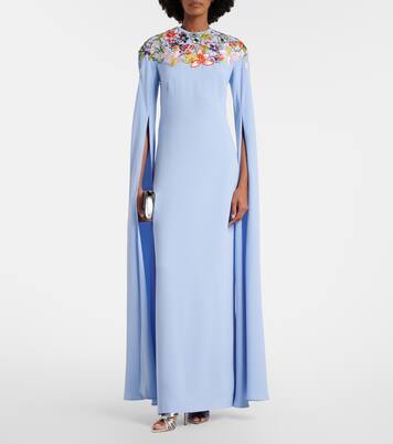 Embroidered gown | Costarellos