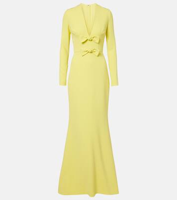 Bow-detail cady gown | Elie Saab