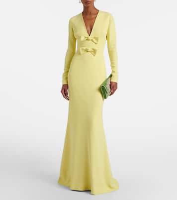 Bow-detail cady gown | Elie Saab