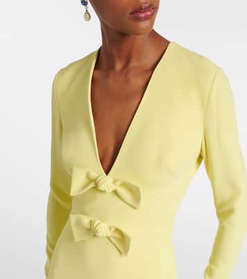 Bow-detail cady gown | Elie Saab