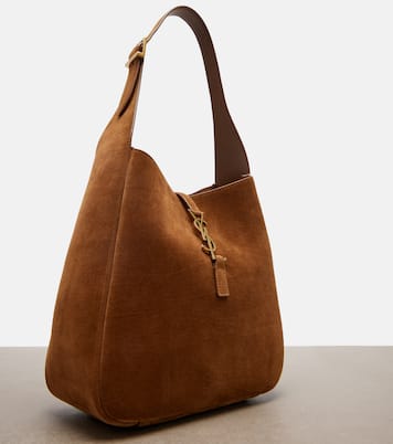 Schultertasche Le 5 à 7 Small aus Veloursleder | Saint Laurent