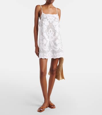 Besticktes Minikleid aus Baumwolle | Juliet Dunn