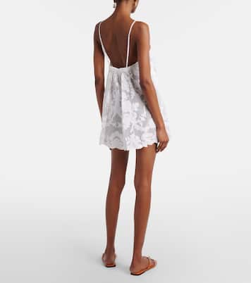 Besticktes Minikleid aus Baumwolle | Juliet Dunn
