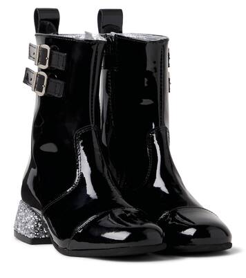 Botas de charol con glitter | Monnalisa