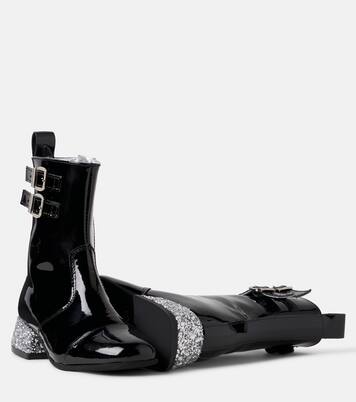 Botas de charol con glitter | Monnalisa