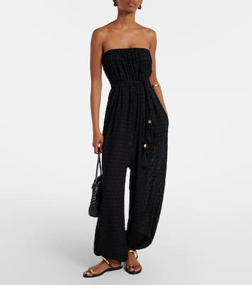 Evening silk and cotton jacquard jumpsuit | Eres