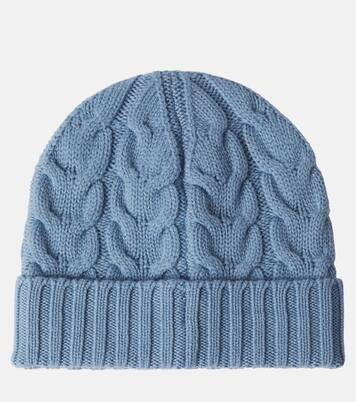 Logo cable-knit virgin wool beanie | Moncler Enfant