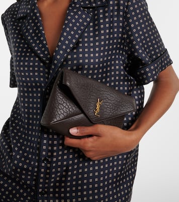 Cassandre Small leather clutch | Saint Laurent