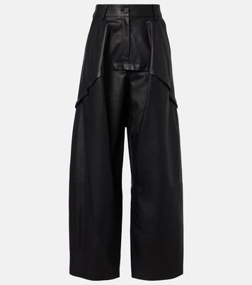 Weite Hose aus Leder | Loewe
